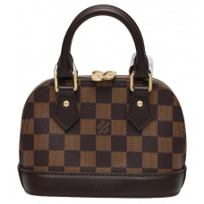 Брендовая женская сумка Louis Vuitton Nano Alma Bag in Damier Ebene Canvas - pr01223 - 991039