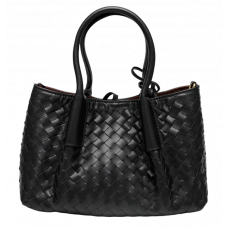 Брендовая женская сумка Bottega Veneta Small Pinacoteca Black - 991044