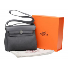 Брендовая женская сумка Hermes Herbag Zip 20 Grey | Cтильная и компактная crossbody bag - 991056