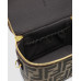 Брендовая женская сумка Fendi Vanity Tobacco Brown FF Jacquard Mini-bag Брендовая женская сумка Fendi Vanity Tobacco Brown FF Jacquard Mini-bag