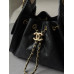 Брендовая женская сумка Chanel 25 Micro Handbag in Grained Calfskin Black/Gold