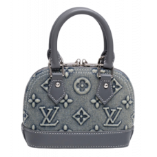 Брендовая женская сумка Louis Vuitton Nano Alma Bag Denim Monogram - 991092