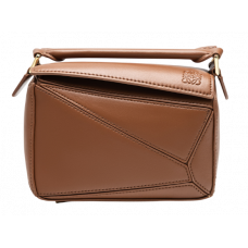 Брендовая женская сумка Loewe Mini Puzzle Edge Bag Brown - 991142