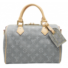 Брендовая женская сумка Louis Vuitton Speedy 25 Monogram Washed Denim - 991246