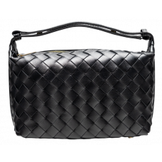 Брендовая женская сумка Bottega Veneta Mini Wallace Bag Black - 991253 Брендовая женская сумка Bottega Veneta Mini Wallace Bag Black - 991253