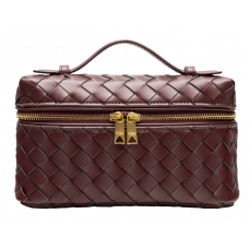 Брендовая женская сумка Bottega Veneta Bang Bang Leather Bag Barolo - 991256