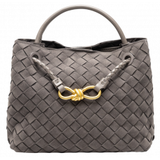 Брендовая женская сумка Bottega Veneta Small Andiamo Suede Bag Grey - 991266 Брендовая женская сумка Bottega Veneta Small Andiamo Suede Bag Grey - 991266