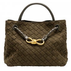Брендовая женская сумка Bottega Veneta Small Andiamo Suede Bag Cypress - 991269 Брендовая женская сумка Bottega Veneta Small Andiamo Suede Bag Cypress - 991269