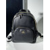 Брендовый женский рюкзак Coach Mini Court Black Pebbled Leather Shoulder Backpack Bag