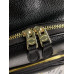 Брендовый женский рюкзак Coach Mini Court Black Pebbled Leather Shoulder Backpack Bag