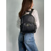 Брендовый женский рюкзак Coach Mini Court Black Pebbled Leather Shoulder Backpack Bag