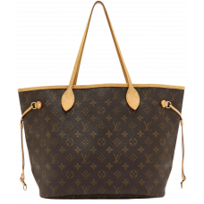 Брендовая женская сумка Louis Vuitton Neverfull MM Brown/Beige - 99282-ab - Accessbagg