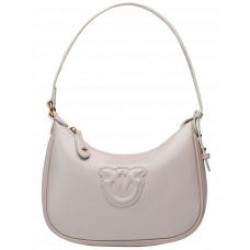 Брендовая женская сумка Pinko Half Moon Bag Simply Cream | Cтильная и компактная shoulder bag - 99304
