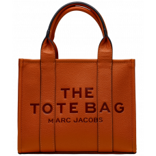 Брендовая женская сумка Marc Jacobs The Tote Bag Small Brown | Культовый кожаный шоппер на каждый день - 99322