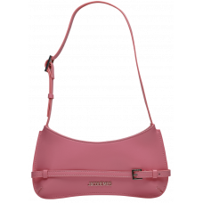 Брендовая женская сумка Jacquemus Le Bisou Ceinture Leather Pink | Стильная и компактная shoulder bag - 99423