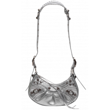 Брендовая женская сумка Balenciaga Le Cagole XS Silver | Трендовая и стильная shoulder bag - 99546