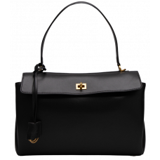 Брендовая женская сумка Balenciaga Rodeo Medium Black/Gold - 99598