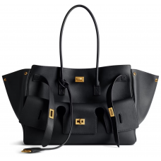 Брендовая женская сумка Balenciaga Bel Air Medium Tote Bag Black/Gold - 99661