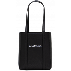 Брендовая женская сумка Balenciaga Everyday XXS Leather Bag Black | Стильный и универсальный шоппер - 99688