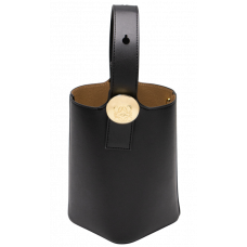 Брендовая женская сумка Loewe Mini Pebble Bucket Bag Smooth Calfskin Black | Компактная и стильная, из натуральной кожи 99801