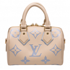 Брендовая женская сумка Louis Vuitton Nano Speedy Monogram Beige | Cтильная и элегантаная, из натуральной кожи 99822