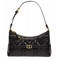 Брендовая женская сумка Dior Miss Caro Cigale Mini Bag Black | Cтильная и компактная, из натуральной кожи 99925