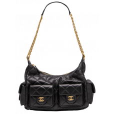 Брендовая женская сумка Chanel 25C Lambskin Shoulder Bag Black - 99934