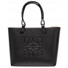 Брендовая женская сумка Loewe Anagram Leather Tote Bag Black - pr9116 - 99949 Брендовая женская сумка Loewe Anagram Leather Tote Bag Black - pr9116 - 99949