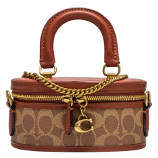 Брендовая женская сумка Coach Trail 17 Crossbody Bag In Signature Canvas | Cтильная и вместительная, из натуральной кожи - 99957