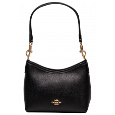 Брендовая женская сумка Coach Laurel Small Shoulder Bag Black | Cтильная и компактная, из натуральной кожи - 99969