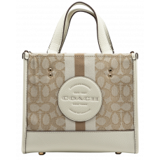 Брендовая женская сумка Coach Field Tote 22 Beige Signature Canvas - A0006