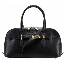 Брендовая женская сумка Miu Miu Aventure Top-Handle Bag in Black Nappa Leather - #art0482 - A0027