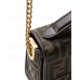 Брендовая женская сумка Fendi Baguette Bag in Brown FF Jacquard