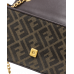 Брендовая женская сумка Fendi Baguette Bag in Brown FF Jacquard