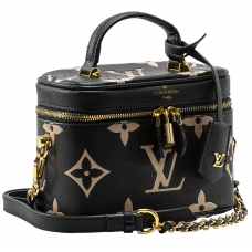 Брендовая женская сумка Louis Vuitton Vanity PM Monogram Reverse Canvas Black - A0115 Брендовая женская сумка Louis Vuitton Vanity PM Monogram Reverse Canvas Black - A0115