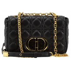 Брендовая женская сумка Dior Small Caro Bag Black - pr09989 - A0221
