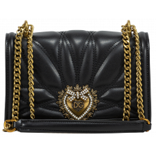 Брендовая женская сумка Dolce & Gabbana Devotion Medium Quilted Shoulder Bag Black - DG9011 - A0262 - P19008 Брендовая женская сумка Dolce & Gabbana Devotion Medium Quilted Shoulder Bag Black - DG9011 - A0262 - P19008