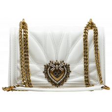 Брендовая женская сумка Dolce & Gabbana Devotion Medium Quilted Shoulder Bag White - DG9012 - A0263 - P19009 Брендовая женская сумка Dolce & Gabbana Devotion Medium Quilted Shoulder Bag White - DG9012 - A0263 - P19009