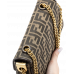Брендовая женская сумка Fendi Baguette Bag in Brown FF Jacquard