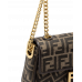 Брендовая женская сумка Fendi Baguette Bag in Brown FF Jacquard