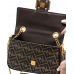 Брендовая женская сумка Fendi Baguette Bag in Brown FF Jacquard