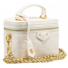 Брендовая женская сумка Louis Vuitton Vanity Coussin PM Puffy Lambskin Cream - A0356 Брендовая женская сумка Louis Vuitton Vanity Coussin PM Puffy Lambskin Cream - A0356
