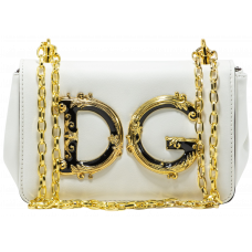 Брендовая женская сумка Dolce & Gabbana DG Girls Small Bag White - A0362