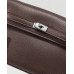 Брендовая женская сумка Hermes Kelly Pochette Mini Handbag Chocolate/Silver