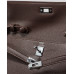 Брендовая женская сумка Hermes Kelly Pochette Mini Handbag Chocolate/Silver