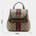 Брендовый женский рюкзак Gucci Ophidia Small Backpack GG Supreme in Brown