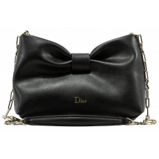Брендовая женская сумка Dior Bow Small Bag Black - A0503