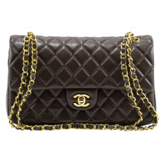 Брендовая женская сумка Chanel Classic 2.55 Medium Double Flap Bag Chocolate/Gold - C455 - 012239 - A0553 Брендовая женская сумка Chanel Classic 2.55 Medium Double Flap Bag Chocolate/Gold - C455 - 012239 - A0553