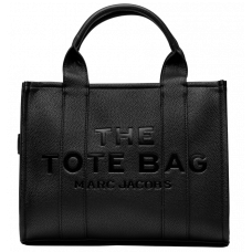 Брендовая женская сумка Marc Jacobs The Tote Bag Medium Black | Культовый кожаный шоппер на каждый день - 99321