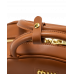 Брендовая женская сумка Miu Miu Top-Handle Bag in Brown Leather
